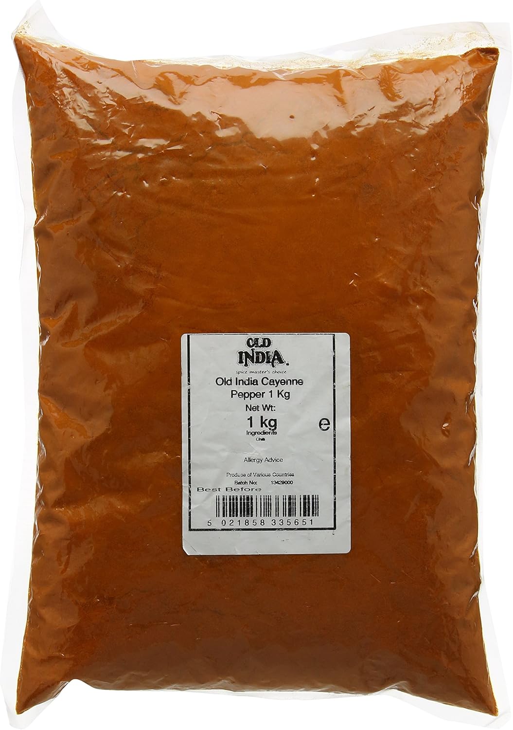 Old India Cayenne Pepper 1 Kg - Pure Natural Spice, GMO-Free, Additive-Free