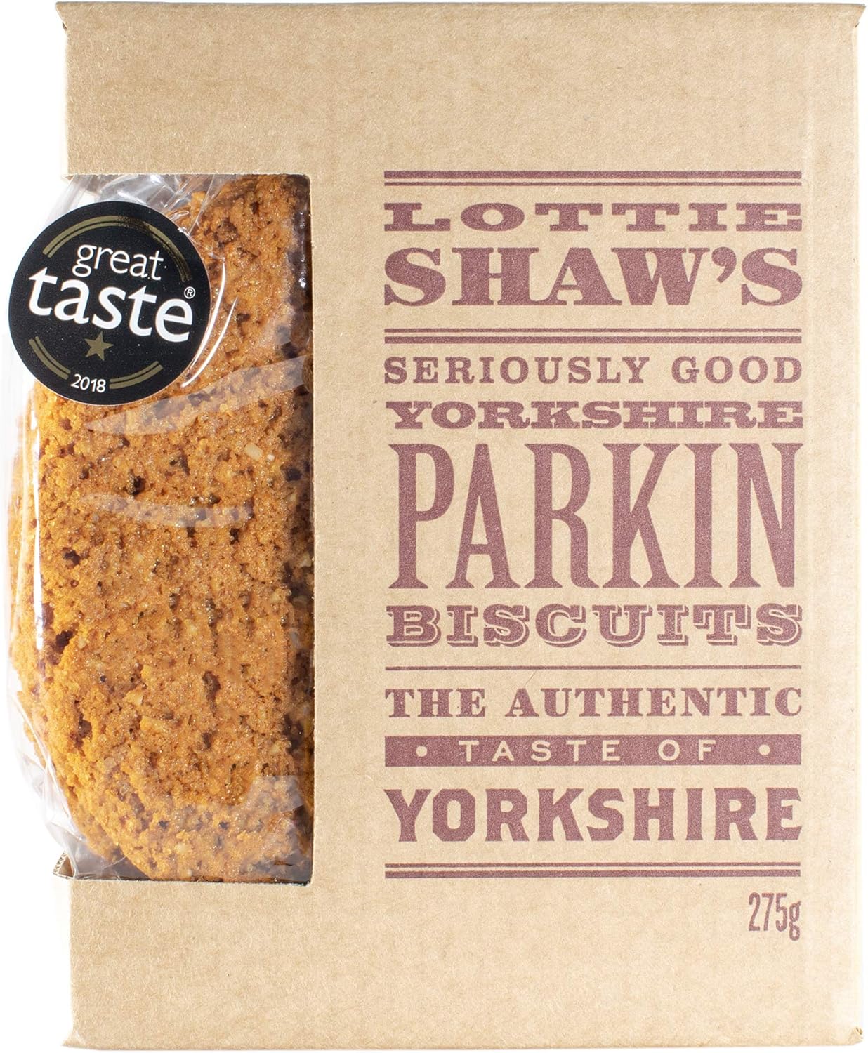 Lottie Shaw's Yorkshire Parkin Biscuit Box, 275g - Great Taste Award Winner
