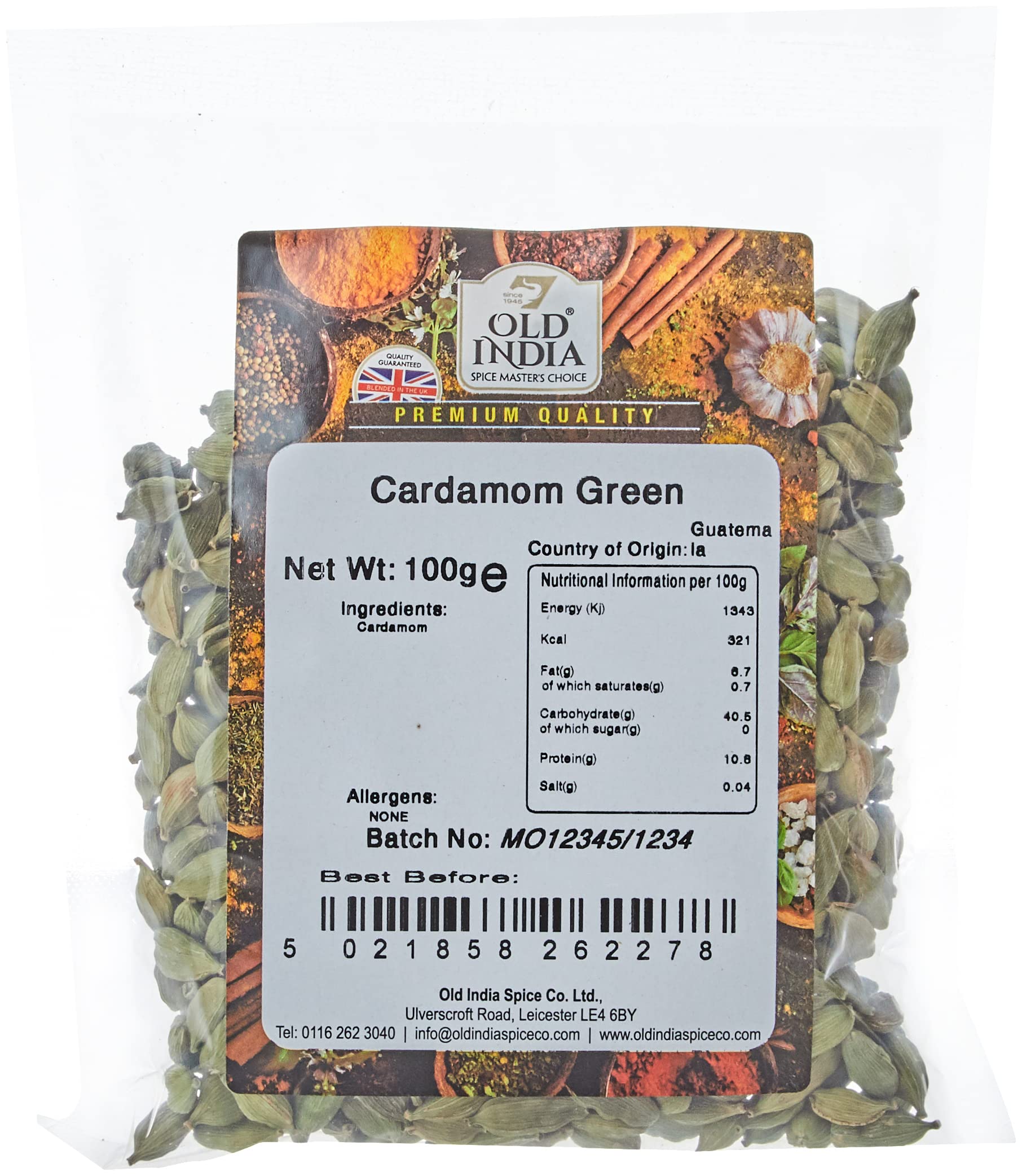 Old India Cardamom Green 100g