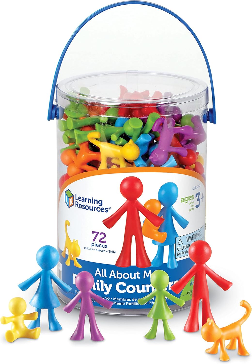 Learning Resources All About Me Family Counters - Educational Math & Role Play Set for Ages 3+