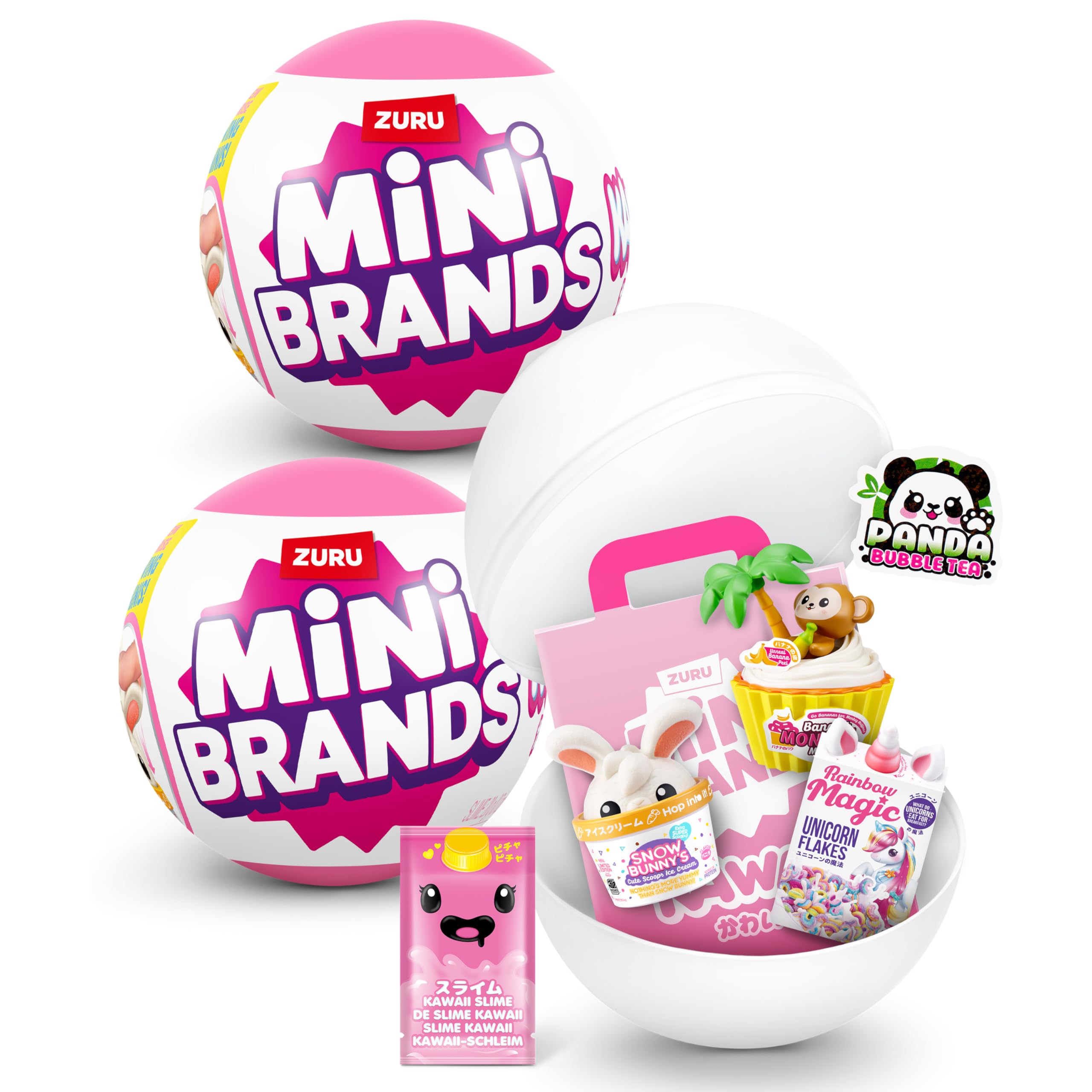 Mini Brands Kawaii Capsule 2 Pack - Scented & Interactive Collectible Minis for Kids 3+