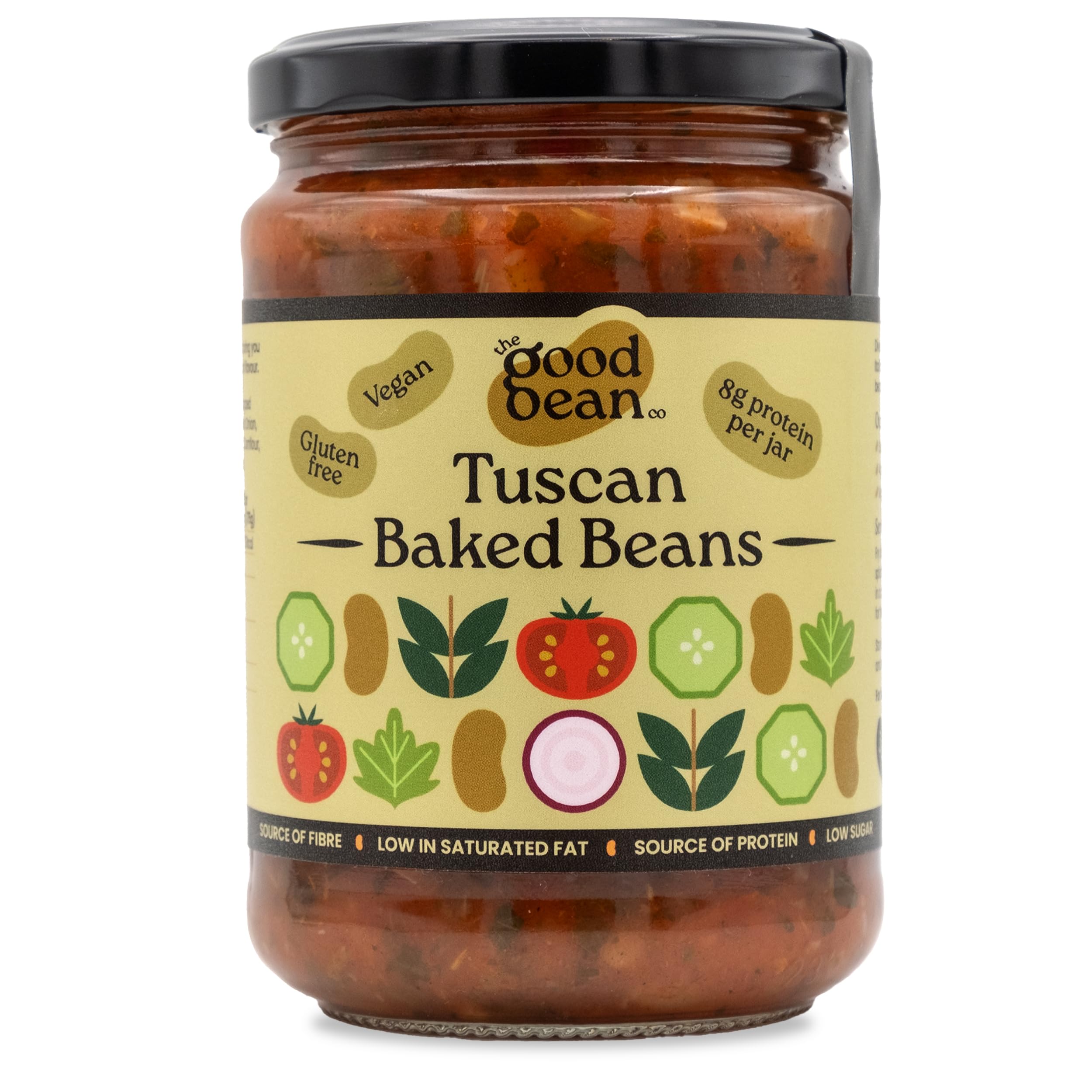 The Good Bean Co - Tuscan Baked Beans Cannellini Beans in Tomato Sauce 350g