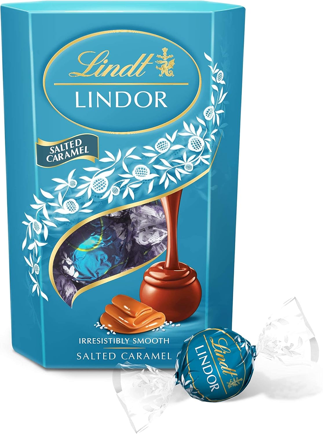 Lindt Lindor Salted Caramel Milk Chocolate Truffles - 200g Gift Box (Approx 16 Truffles)