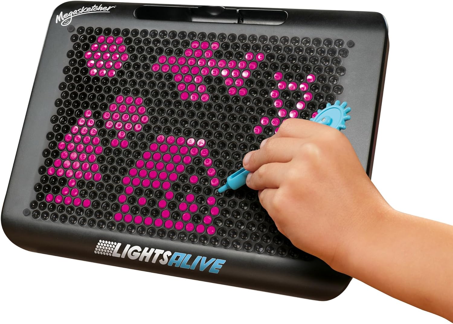 Megasketcher Lights Alive - Light-Up Drawing Pad for Kids with 8 Colors & 4 Effects