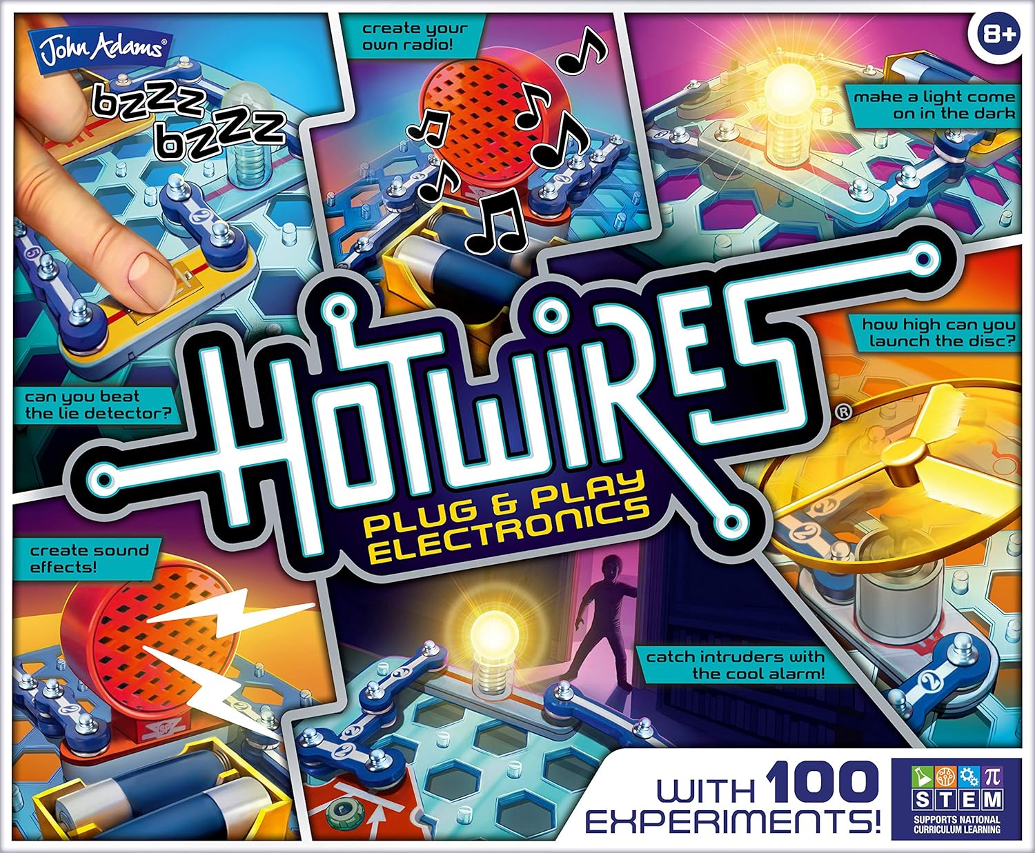 Hot Wires Electronics Kit - 100 Experiments for Kids 8+