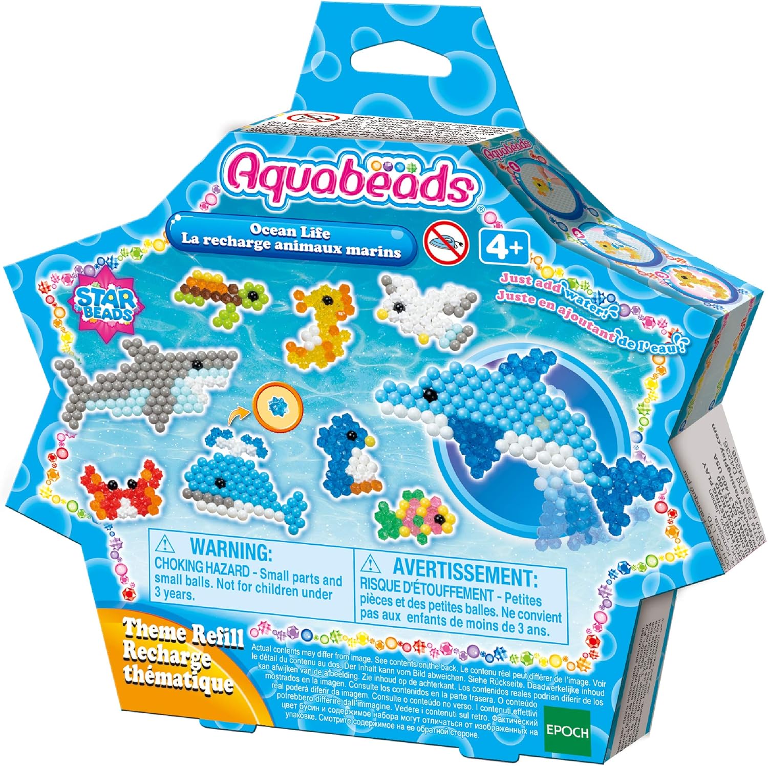 Aquabeads Ocean Life Pack - 600+ Bead Art Craft Set for Kids 4+