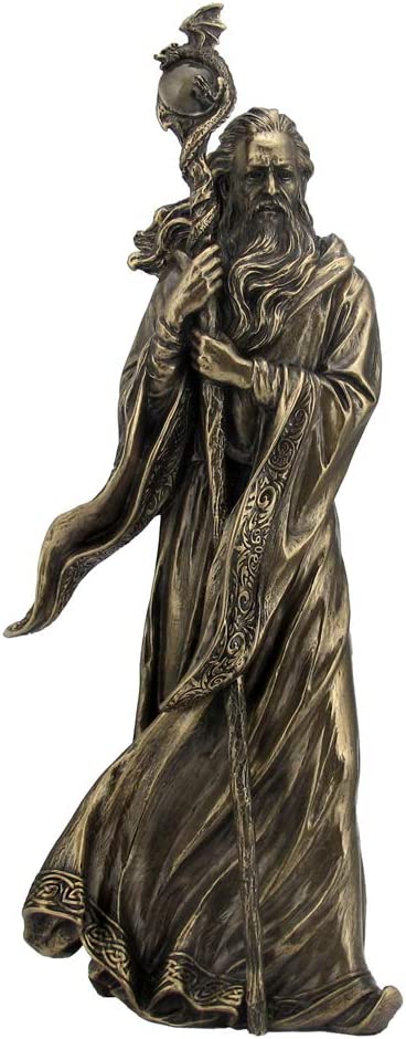Nemesis Now Historic & Medieval - Merlin Bronze Resin Figurine 28cm