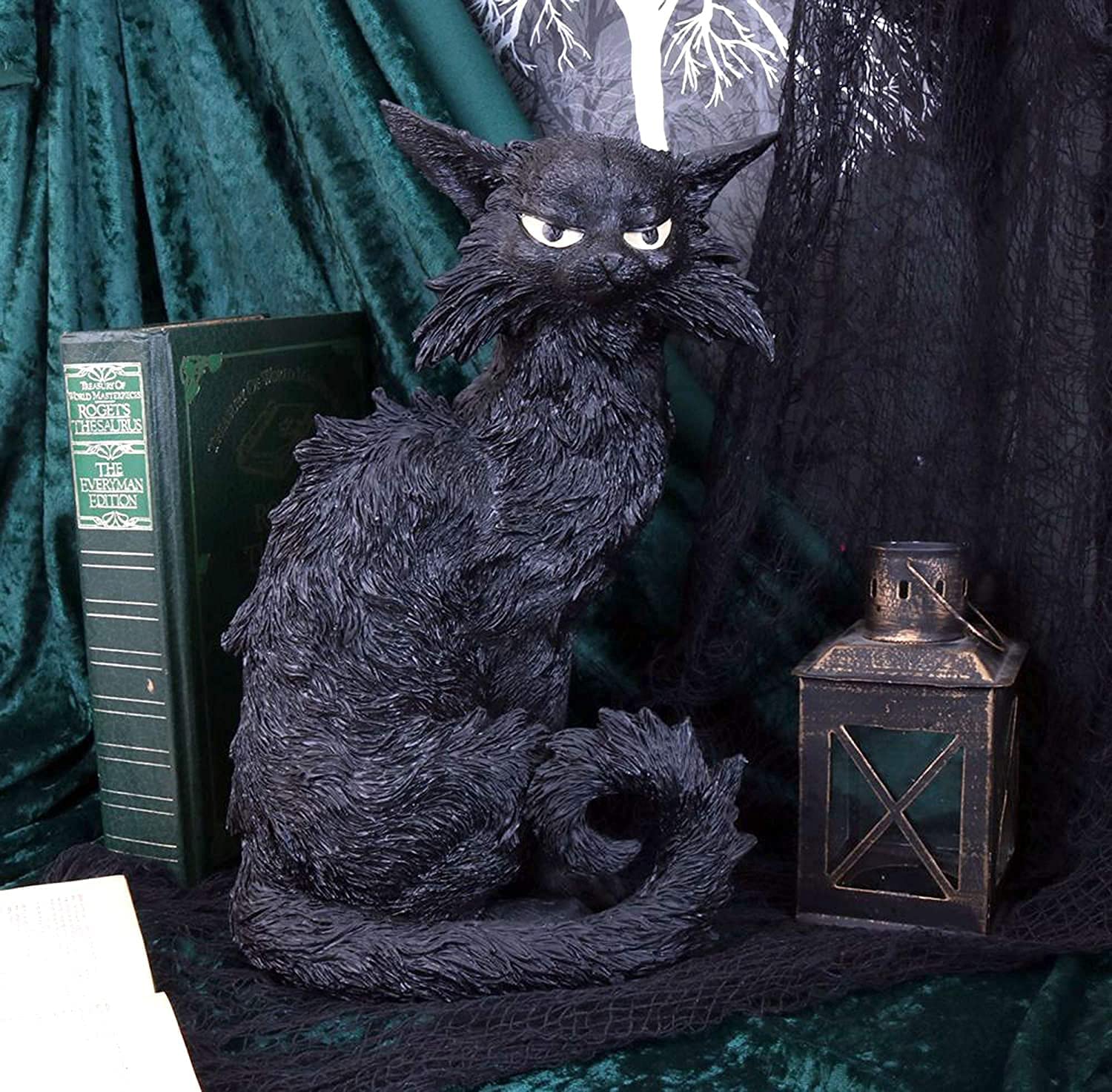 Nemesis Now Cats of the Coven - Salem Witch's Familiar Black Cat Figurine