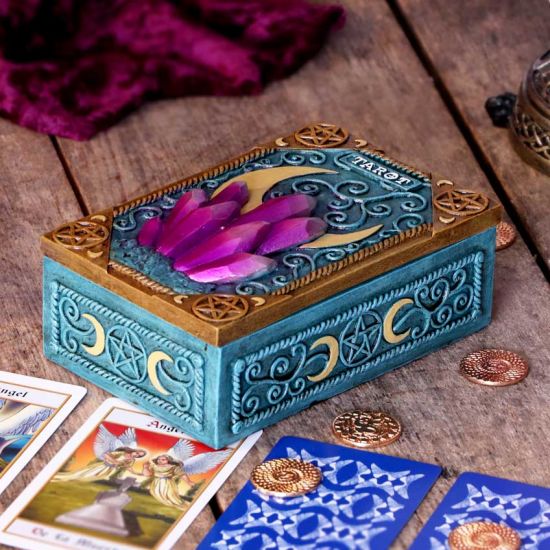 Nemesis Now - Crystalline Tarot Box Blue 14.4cm