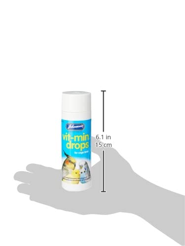 Johnsons Vet Vit-Min Drops - Daily Vitamin Supplement for Cage Birds | 100 ml 5