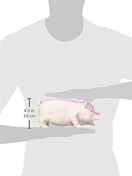 Rosewood Grunters Latex Pig Chew Toy - Large Size | Pink Color | Portable