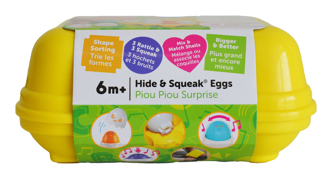 TOMY Toomies Hide and Squeak Eggs