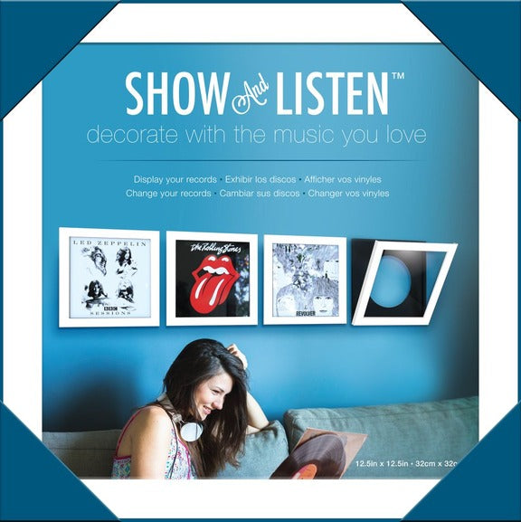 Show & Listen Vinyl Record Album LP Frame, Single, White
