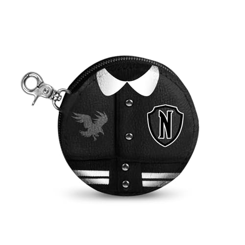 Wednesday Casual Cookie Coin Purse, Black (06149)