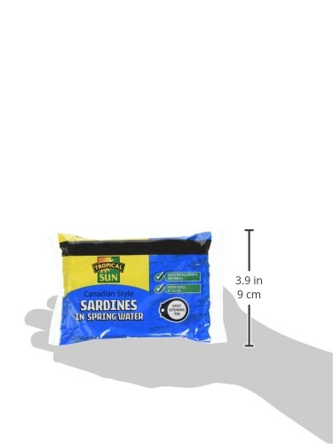 Tropical Sun Foods Canadian Style Sardines in Spring Water, Pack of 12 7