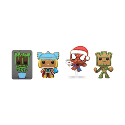 Funko Pocket POP! Marvel - Tree Holiday Box 4-Pack Keychain Set (65541)