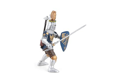 Papo MEDIEVAL-FANTASY Figurine 39362 Crested Blue Knight, Multicolour