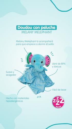 DOUDOUDOU with Melany MELEPHANT FROOTIMALS Plush - Multicoloured Soft Toy for Kids