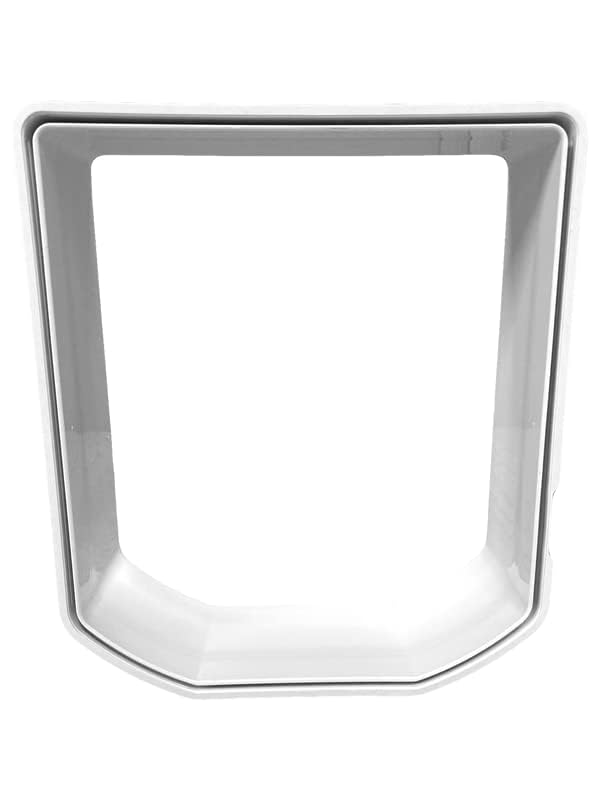 Cat Mate White Elite Wall Liner - 50mm Extension | Plastic | Cat Flap Accessory 2