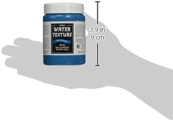 Acrylicos Vallejo - Model Color 200 ml Water Effects - Atlantic Blue Water-Based Acrylic Paint