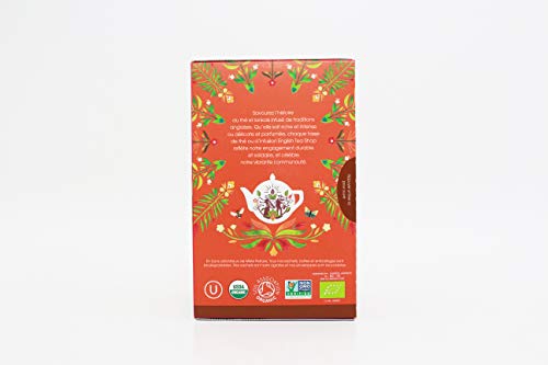 English Tea Shop Organic Chai Black Tea - 20 Tea Bag Sachets 4