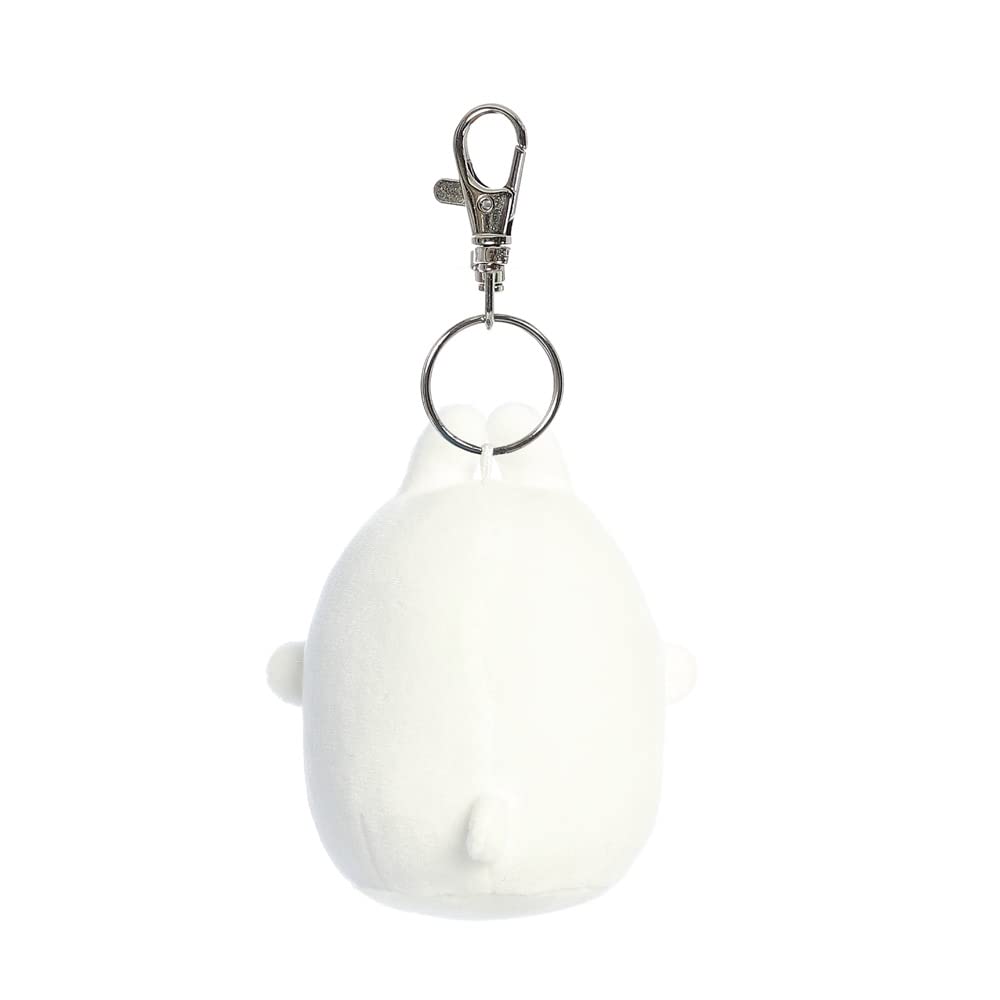 AURORA Molang Key Clip - 4 Inch Soft Toy | White | Recommended 12 Months+ 4