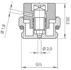 1/2" Manual Radiator Air Vent Bleed Plug Valve - Silver, Easy-to-Install Heating System Accessory for Central Heating Systems