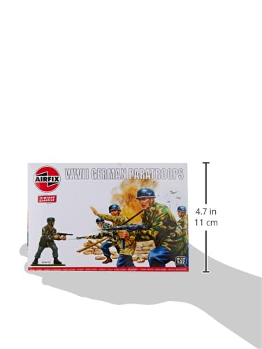 Airfix WWII German Paratroops Model Figures Set A02712V - 14 Unpainted Figures 6
