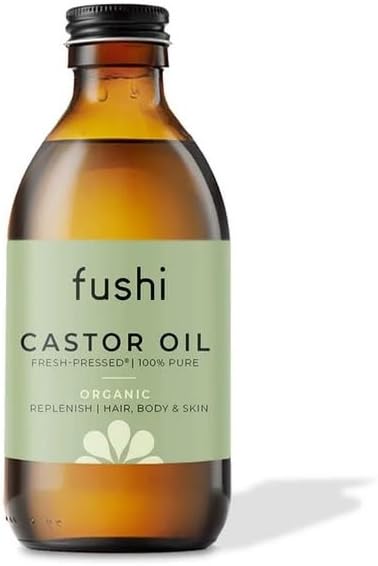 Fushi Organic Castor Oil 250ml - 100% Pure Cold-Pressed for Skin & Hair Care 1