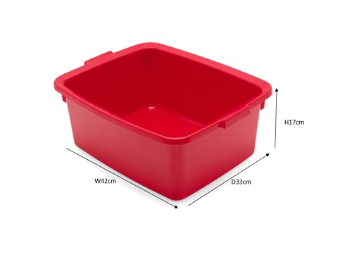 Addis 12L Eco Recycled Plastic Washing Up Bowl - Made in UK | Light Grey 2