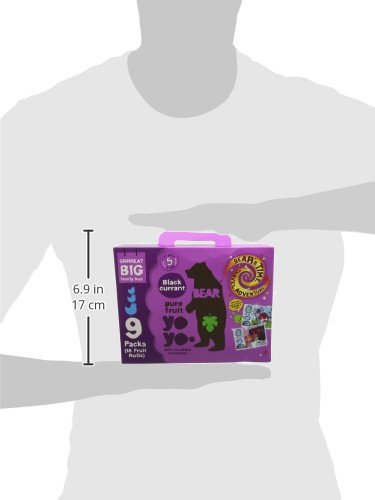 BEAR Blackcurrant Yoyos - Dried Fruit Rolls - 100% Natural, No Added Sugar - 20g (45 Packs) 5