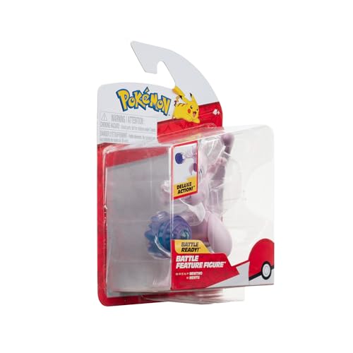 Pokémon Mewtwo Battle Feature Figure - 4.5-Inch Action Figure with Psychic Blast Launcher 8
