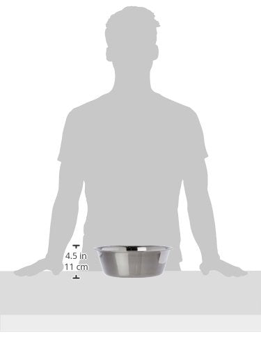 Kerbl Pet Stainless Steel Dog Bowl - 4000 ml Capacity | Dishwasher Proof | Rust Free