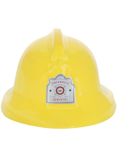 Smiffys Fireman Hat with Badge - Yellow (26116)