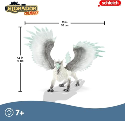 Schleich Ice Griffin 70143 - Poseable Fantasy Action Figure for Kids 3+ 6