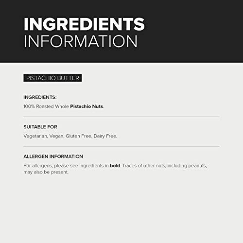 Bulk Natural Roasted Pistachio Butter, Smooth, 500g - 100% Whole Roasted Pistachios, No Added Sugar or Salt 11