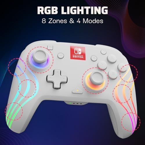PDP Afterglow Wave Wireless Pro Controller with Full Motion for Nintendo Switch 9
