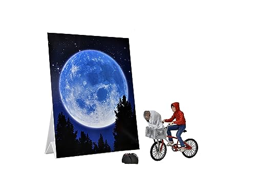 NECA E.T. The Extra-Terrestrial 40th Anniversary Series - E.T. & Elliott with Bicycle Action Figure (55065)