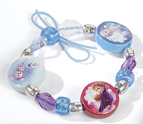 Disney Frozen II - Sisters Jewellery Craft Kit | Beads, Charms & Stickers | Ages 4+ 4