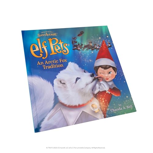 EPFOX Elf Pets Arctic Fox - Plush Stuffed Animal with Storybook & Snow Globe Charm 17