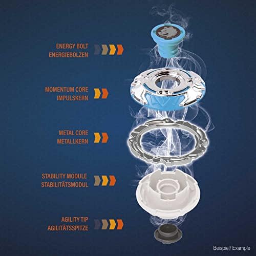 CRAZE Blade XXL Battle Set - 4 Metal Spinning Tops with Launchers | Customizable Tips | Unisex 8+ 7