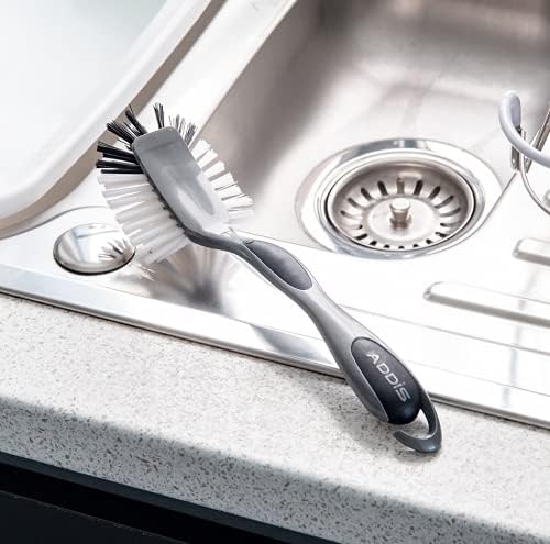 Addis Ultra Grip Jumbo Dish Brush - Metallic Silver