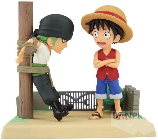 Banpresto World Collectable Log Stories One Piece - Monkey D. Luffy & Roronoa Zoro Action Figure (BPR88504)