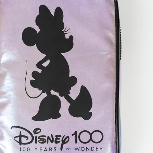 Bolso Porta Móvil Moda Iridiscente Logo Disney 100