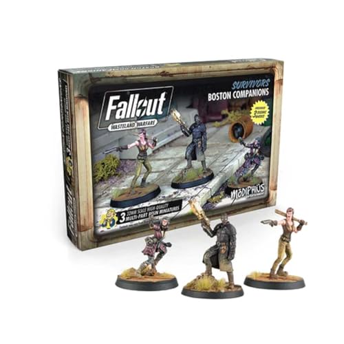 Modiphius Entertainment Fallout Wasteland Warfare Survivors Boston Companions Miniatures Set (MUH051260)