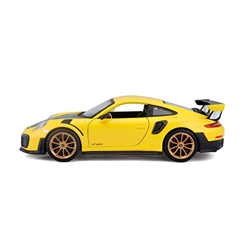 Maisto 1:24 Porsche 911 GT2 RS Diecast Model Car - Yellow and Black 27