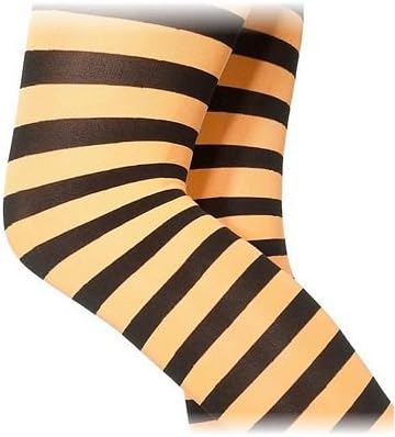 Smiffys Orange & Black Tights - Kids Age 6-12