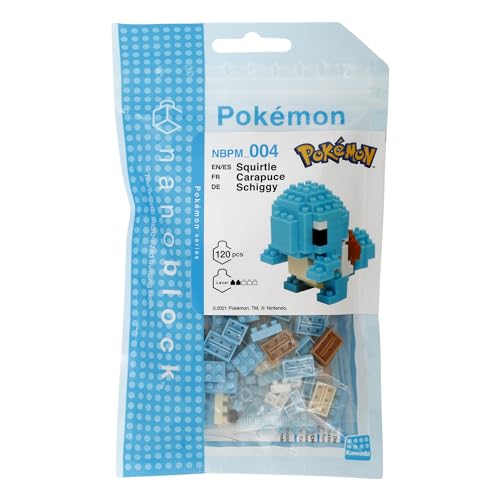 Nanoblock Pokemon Squirtle Mini Building Set - 110 Piece 3D Puzzle for Ages 12+ 5