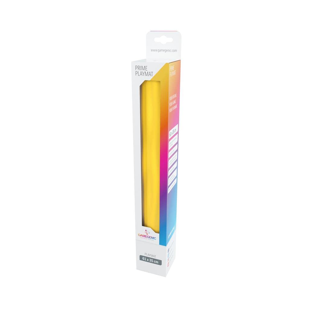 Gamegenic Prime 2mm Playmat - Yellow | Natural Rubber | Anti-Slip Backing | GGS40010ML 6