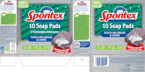 Spontex Soap Pads Scourers (10 Count) 11